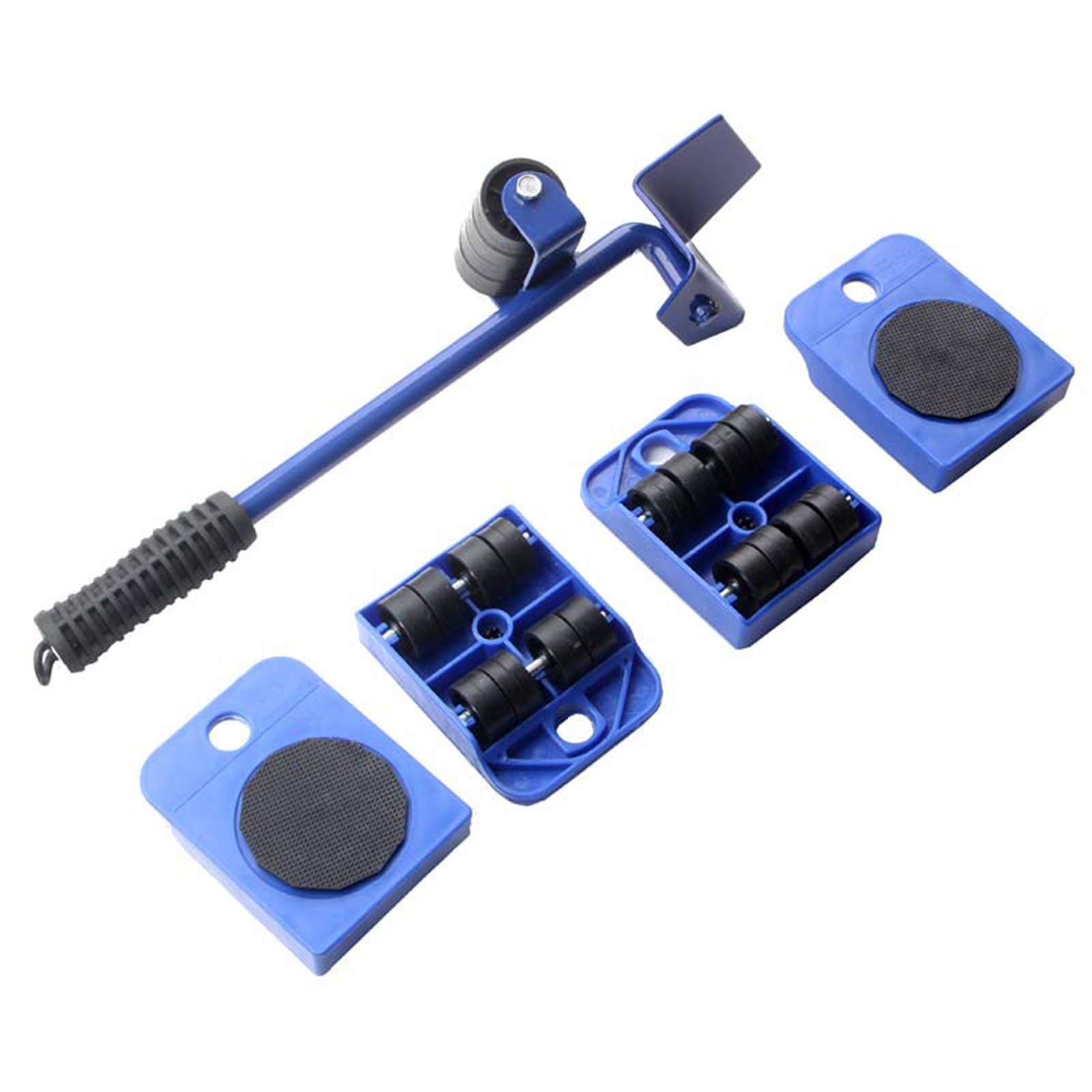 Furniture Moving Roller Set 360 Degree Rotatable Pads Furniture Lifter Easy to Move Slider 5 Piece Mobile Tool