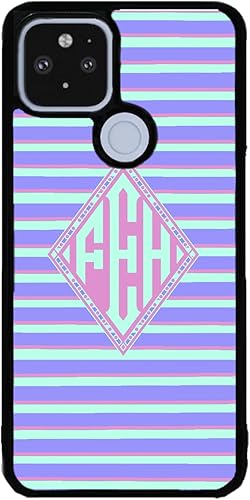 Miniatura 9 de Green Blue Purple Pink Pin Stripe Personalized Black Rubber Phone Case Compatible With Google Pixel 10, 10 Pro, 10 Pro XL, 9a, 9 Pro, Pixel 9, Pixel