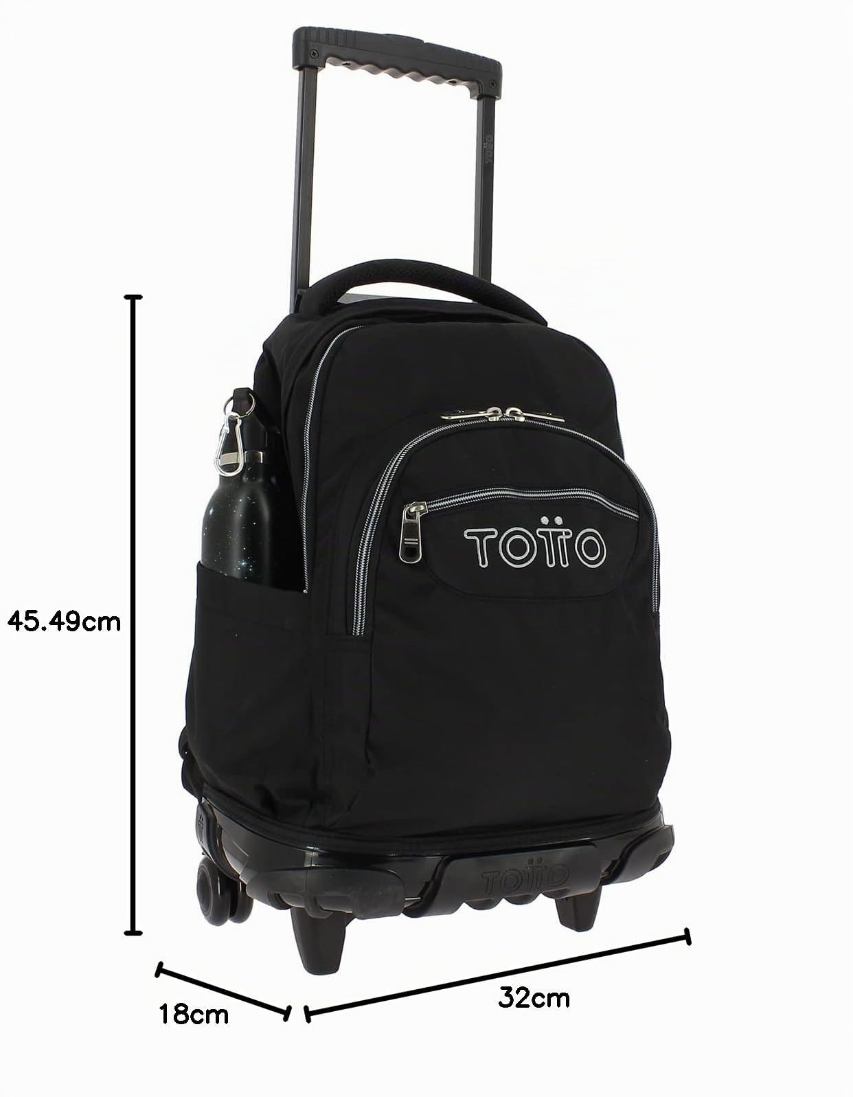 TOTTO Morral Rue Bomper Renglones Mochila con ruedas Unisex niños (Pack de 1)