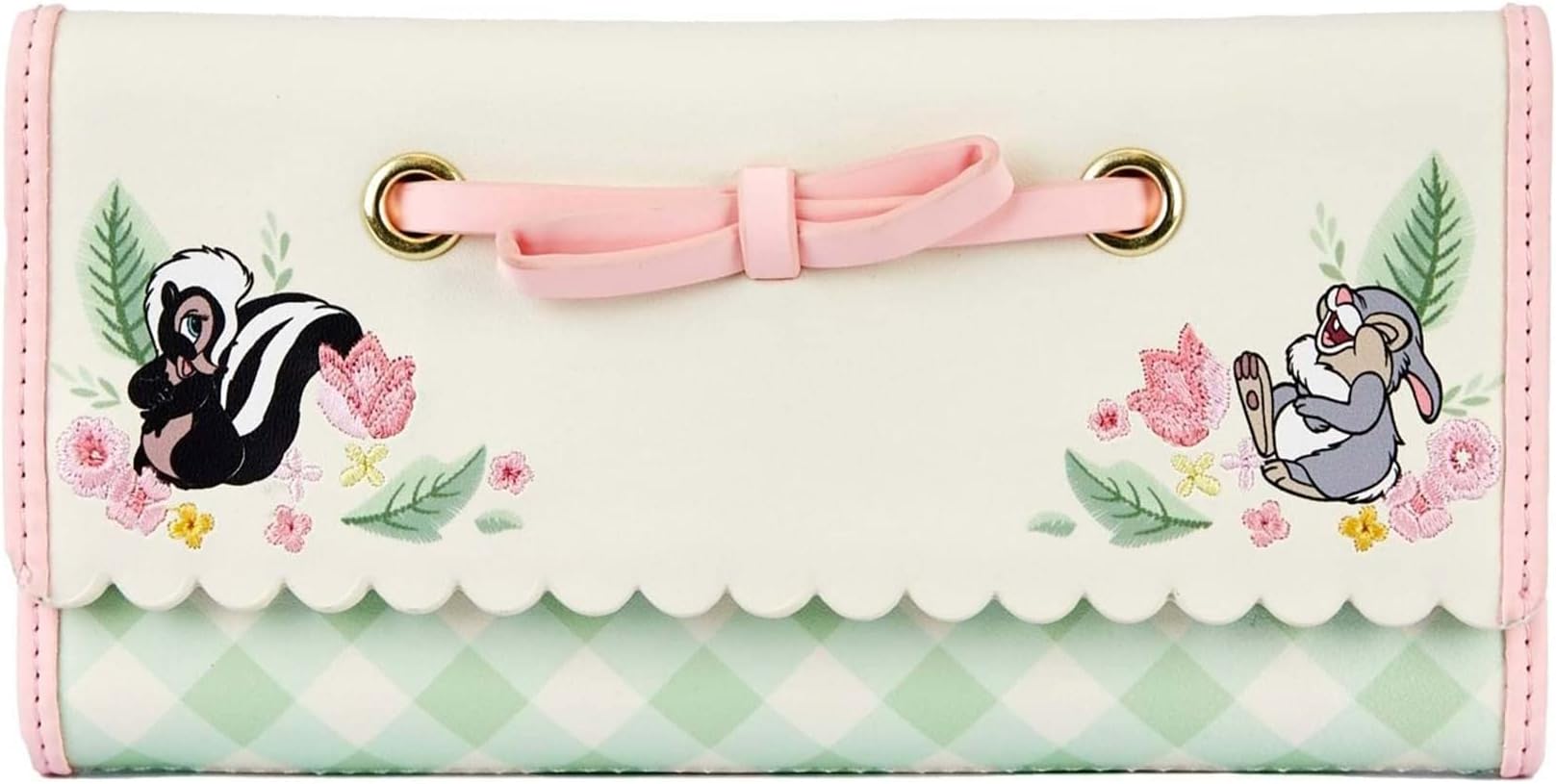 LoungeflyDisney Bambi Springtime Gingham Trifold Wallet