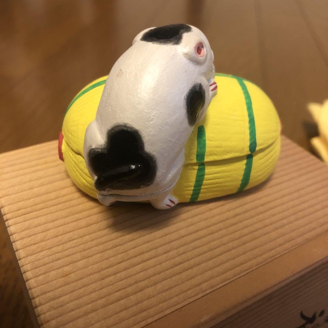 Amazon.co.jp: 香合 茶道具 六代目 丹嘉 伏見人形 ねずみ 子 干支 共箱