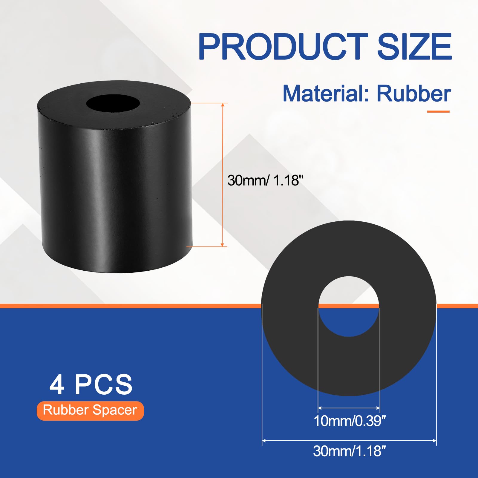 YELARXI Multi Purpose Rubber Spacer - Image 2