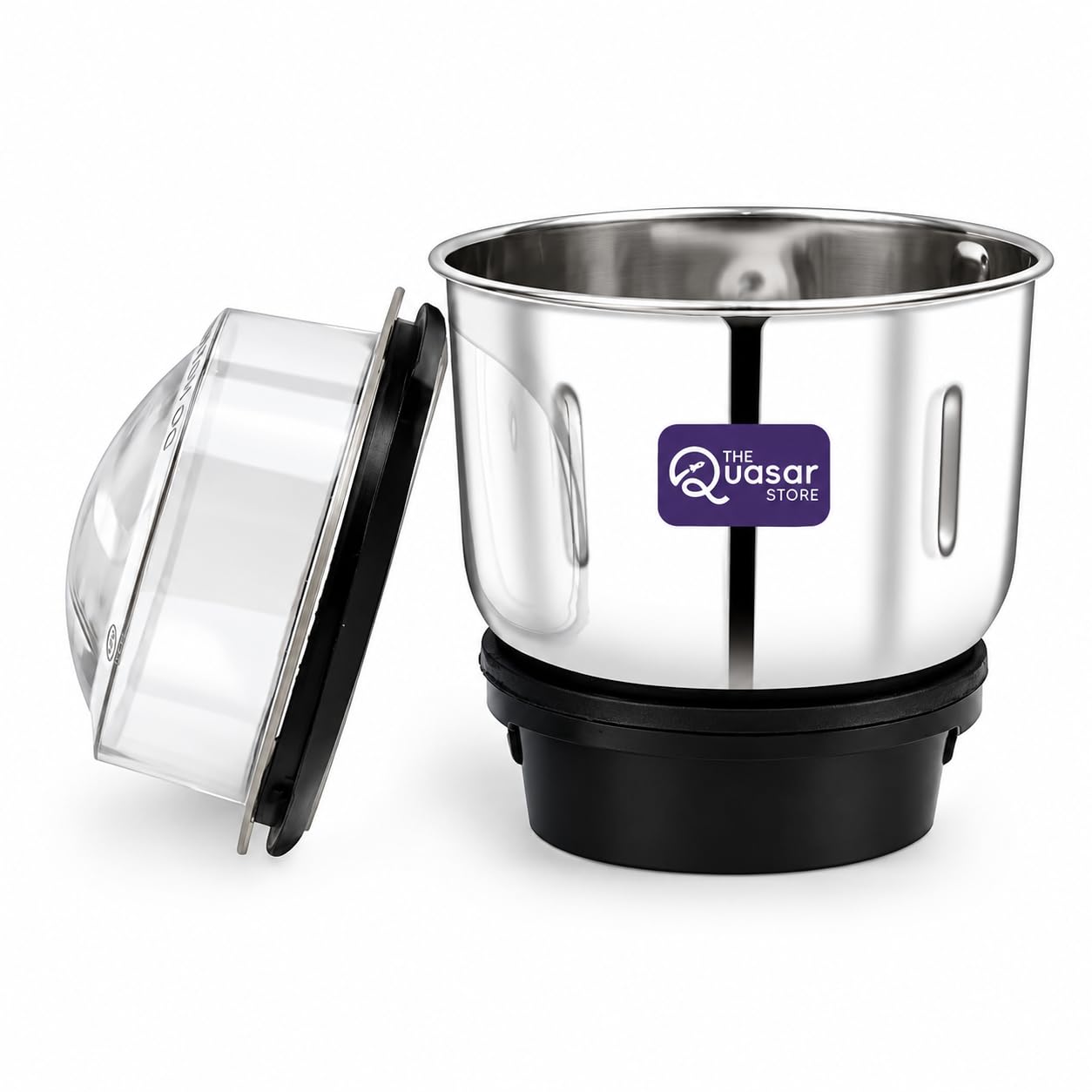 Mixer Grinder Chutney Jar For Bajaj, Jyothi, Crompton, Prestige, Preethi, Sumeet, Orient, Rico, Croma, Jaipan, Lifelong Etc. Fits On 2 Lock & 4 Teeth Coupler 400ml — Amazon image 2