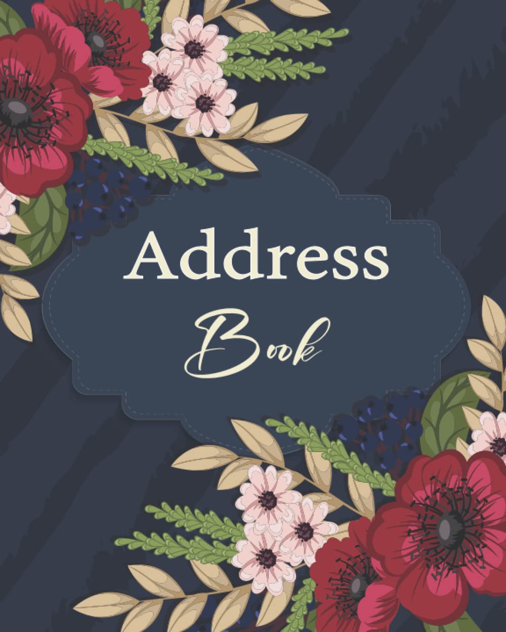 Address Book: Large Print Address Book with Alphabetical Tabs | Telephone Address Book | Organizer Notebook to Keep Track of Names, Addresses, Phone Numbers, Emails & Birthdays