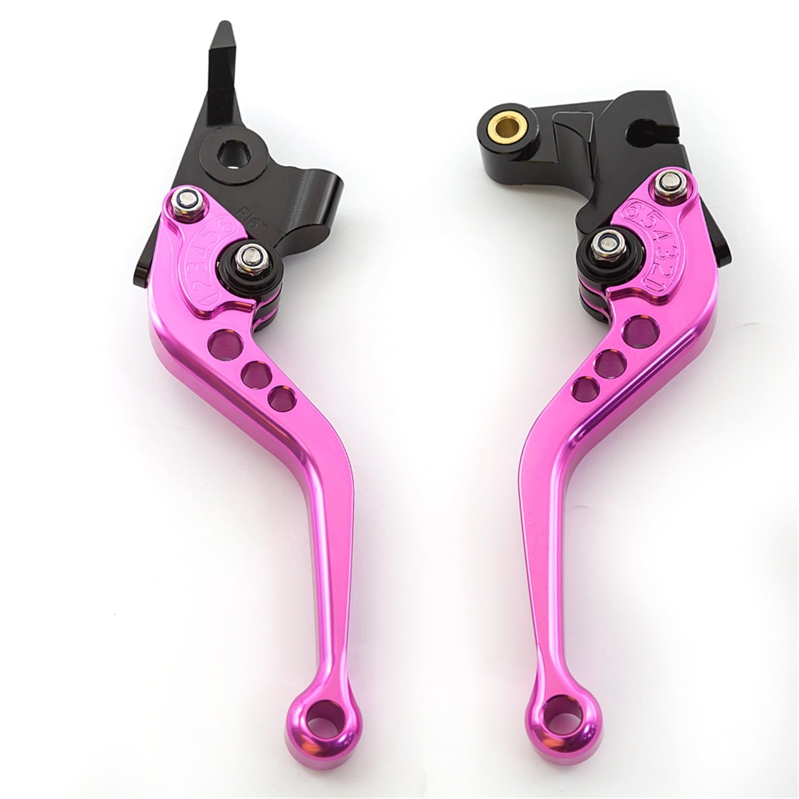 Leviers de frein Levier de frein et d'embrayage réglable en aluminium pour moto pour Yamaha MT07 (2014-2023)(Short Blue)