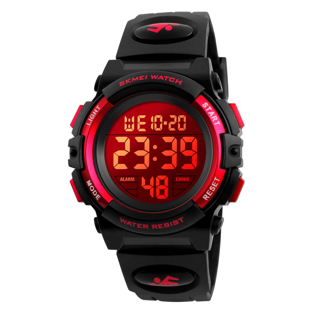 Boys Watch Digital Sports Waterproof Outdoor Kids Watches Alarm Clock 12/24 H Stopwatch Calendar 3-15 Year Old Boys Girls Wristwatch