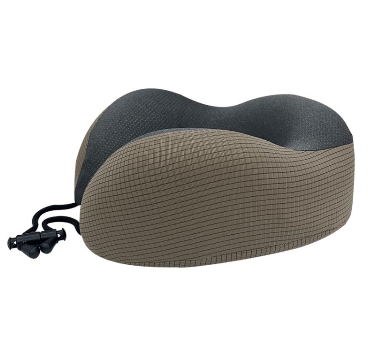 Poduszka Pod Kark Biura Poduszka Podróżna Z Pianki Memory Foam Spandex Do Samolotu Wielofunkcyjna Lekka(Bruin)