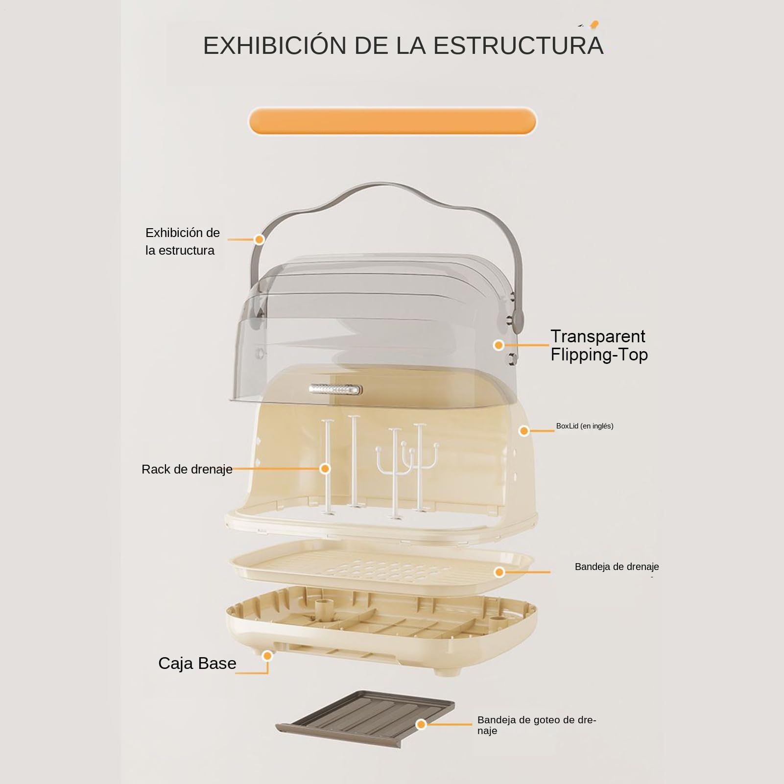Estante Para Biberones De Lactancia Infantil Estuche Antipolvo Ahorrador De