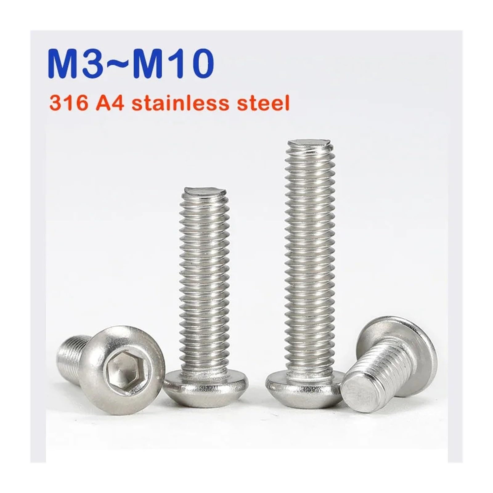 Hexagon Socket Screw Mushroom Button Head Bolts