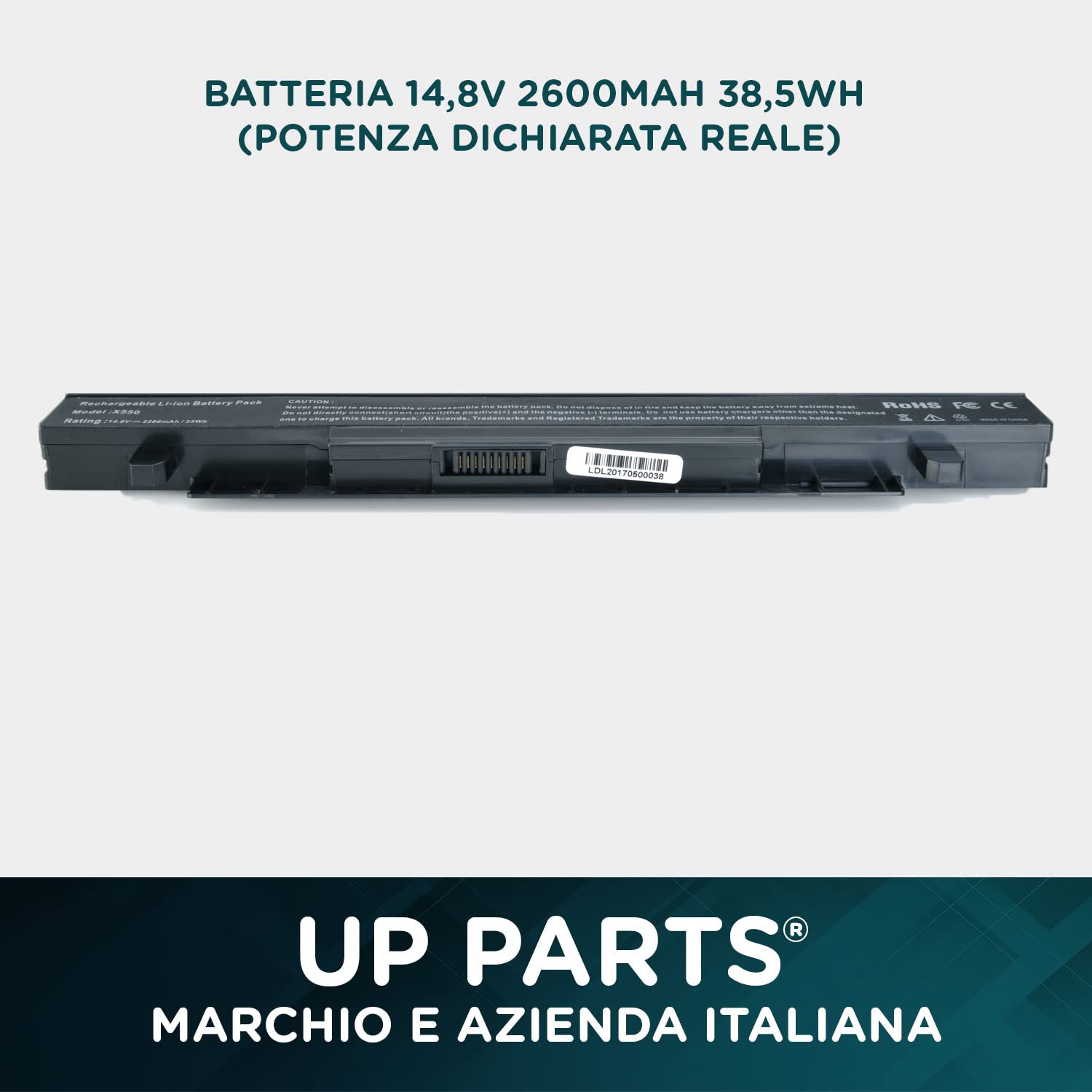 Batteria per Asus A41-X550A A41-X550 F550 F450 X550 R510C R510J A550 K550 P550 X550C X550DP X550E X450L X550J R510J Versione Top con alte prestazioni (2600mah 38.5Wh)