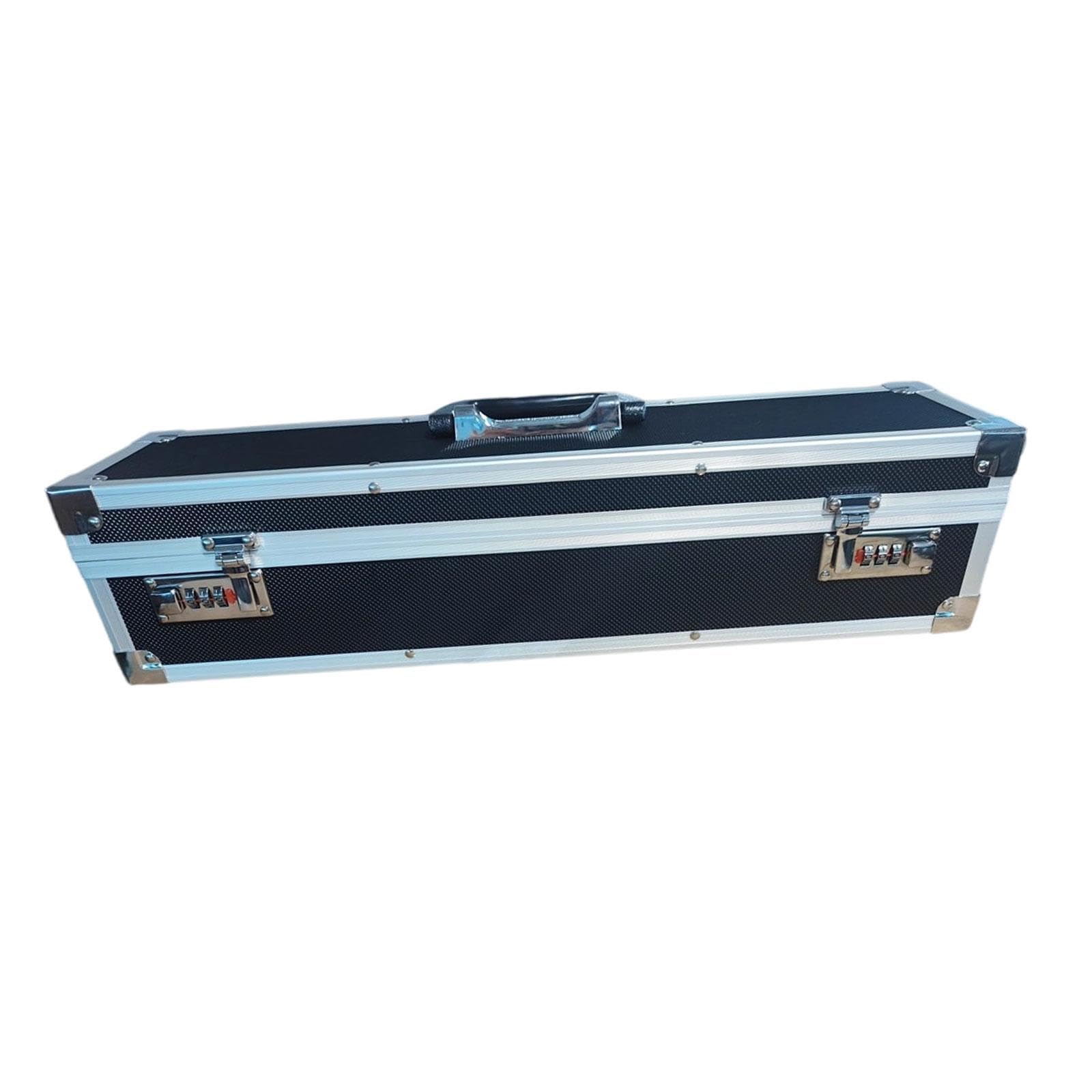 Fenteer Mallette à Couteaux Professionnelle en Aluminium, Coffre de Rangement pour Couteaux, Boîte à Outils avec Verrouillage par Mot de Passe, Étuide de Protection pour Chefs et Cuisines