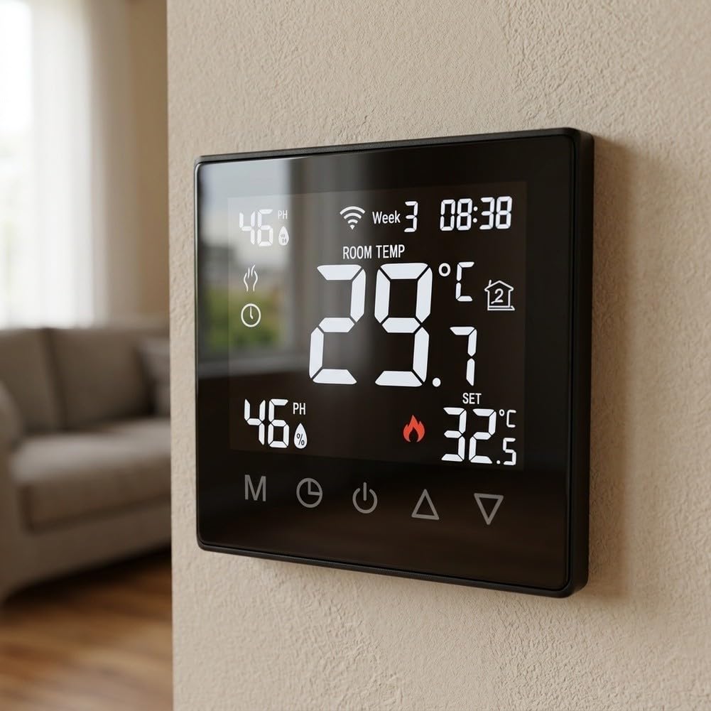 Termostato Cablato Controllo App per Caldaia Gas(water heating)