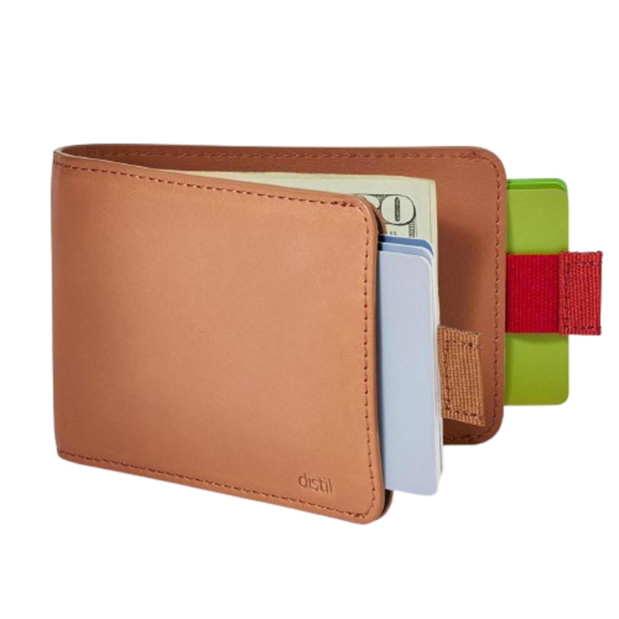 Distil Union Wally 5.0 with MagLock | Leather Bifold Wallet with Money Clip & MagLock | Slim, Minimalist Billfold