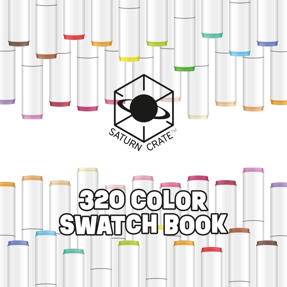 320 Color Swatch Book: Color swatch book compatible with Ohuhu Honolulu markers