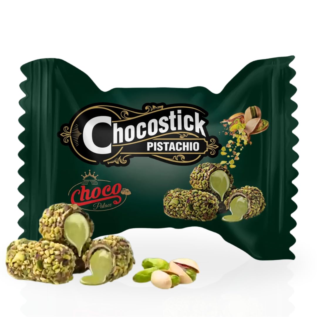 Intense Delish Viral Dubai Chocolate Pistachio Choco-Stick (BOX OF 6) – Filled with Roasted Hazelnuts and Velvety Belgian Pistachio Cream that adds a Touch of Vibrant Nuttiness