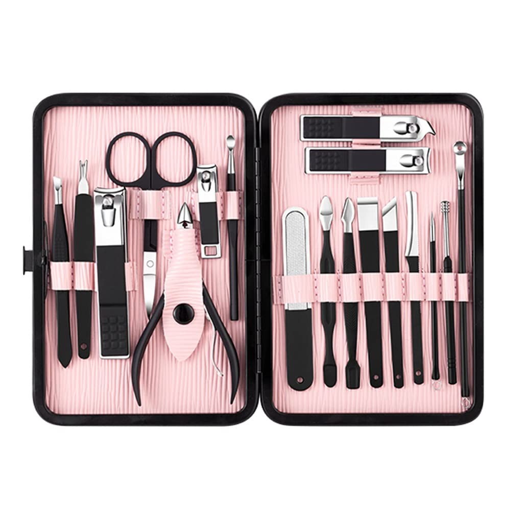 18-teiliges Nagelknipser-Set aus rostfreiem Stahl, Nagelschneider, scharfe Pediküre-Schere, Maniküre-Werkzeug-Set