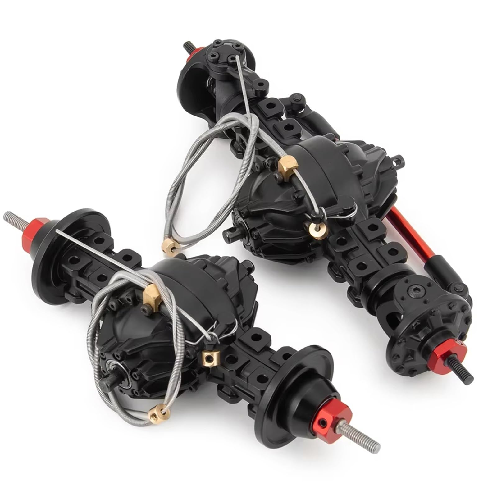 RC-Autoteile Zubehör Für Tamiya 1/14 Metall Vorderachse Hinterachse Medium Differential Achse Eingebautes Getriebe RC Anhänger Traktor Abschleppwagen Teile RC Auto Zubehör