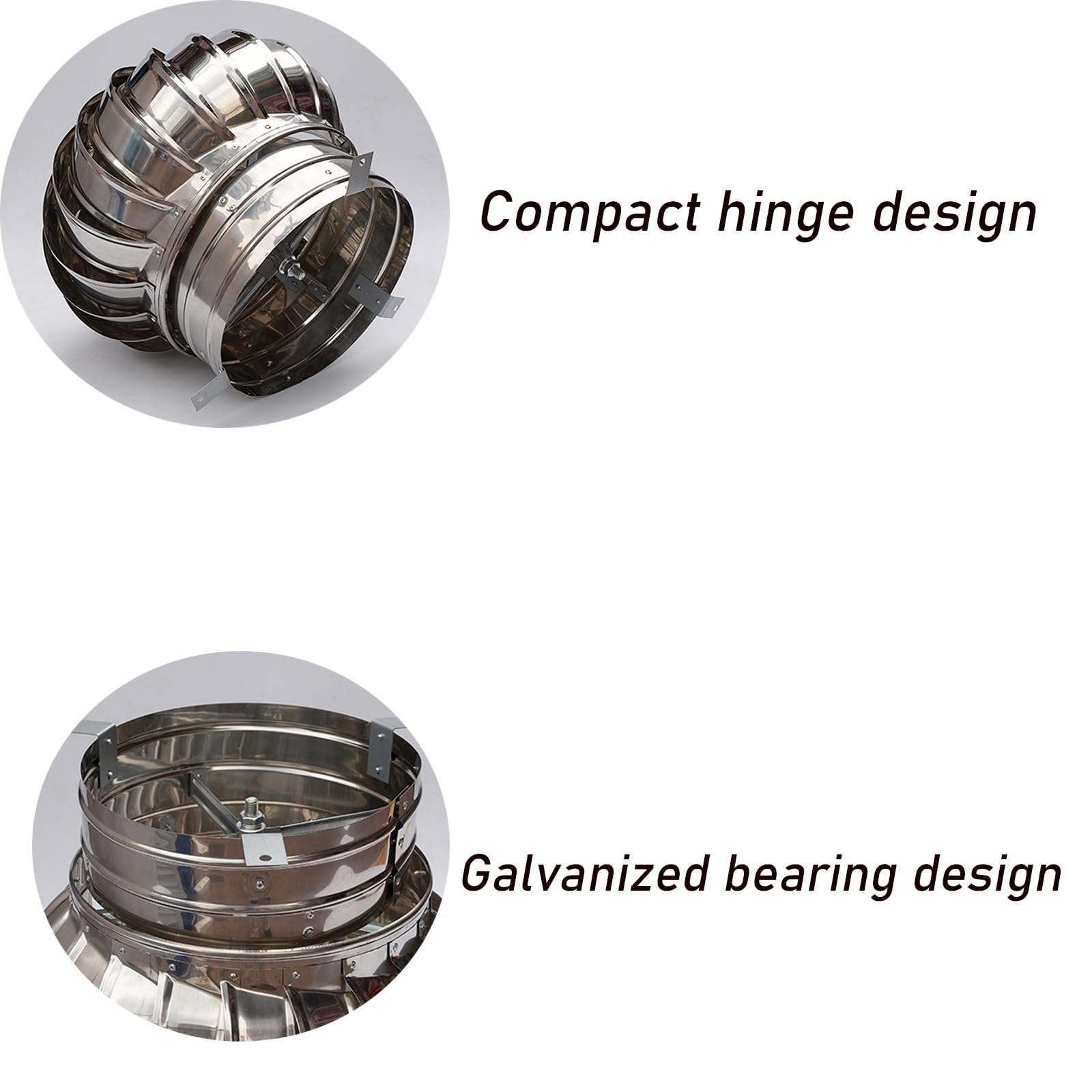 ventilatore a turbina, Tappo di scarico in acciaio inossidabile(9.8inch(250mm))