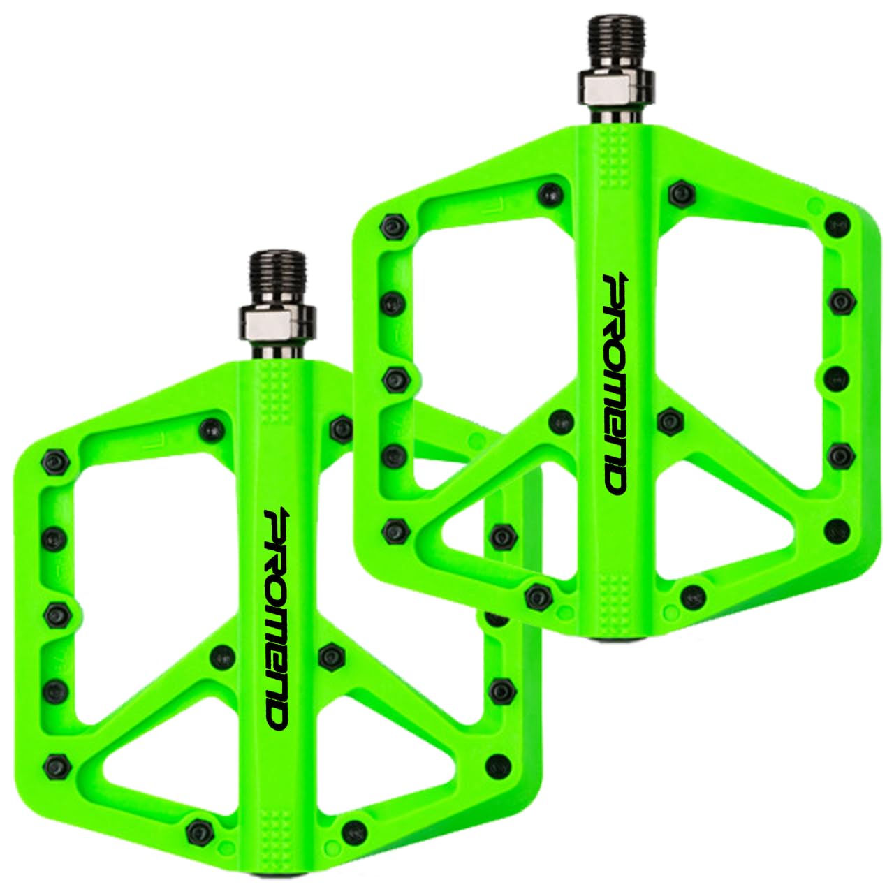 Mountain Bike Pedals - Durable Nylon DU Bearing Platform Pedals for MTB and BMX