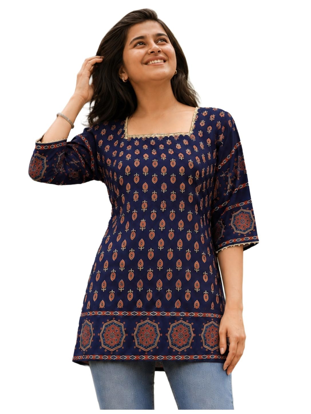 Cotton Short Kurti for Women | Stylish Kurti | Short Kurti Top | Casual Kurta for Women | Comfortable Cotton Kurtis for Womens-image-33