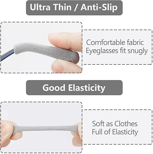 Miniatura 3 de 4 pares de almohadillas para las orejas, almohadillas de tela de algodón suave mejoradas, almohadillas para las orejas, antideslizantes y elásticos