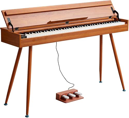 Digital Piano 88 Key Weighted Keyboard,Full-Size Desk Progressive Hammer-Action Electric