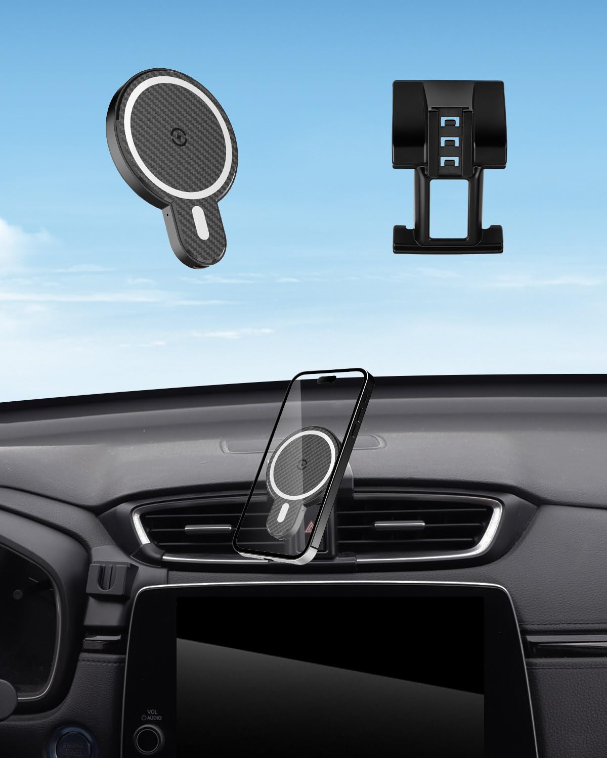 PZK Car Phone Mount for Honda CRV CR-V 2017-2022 Accessories Custom Vent