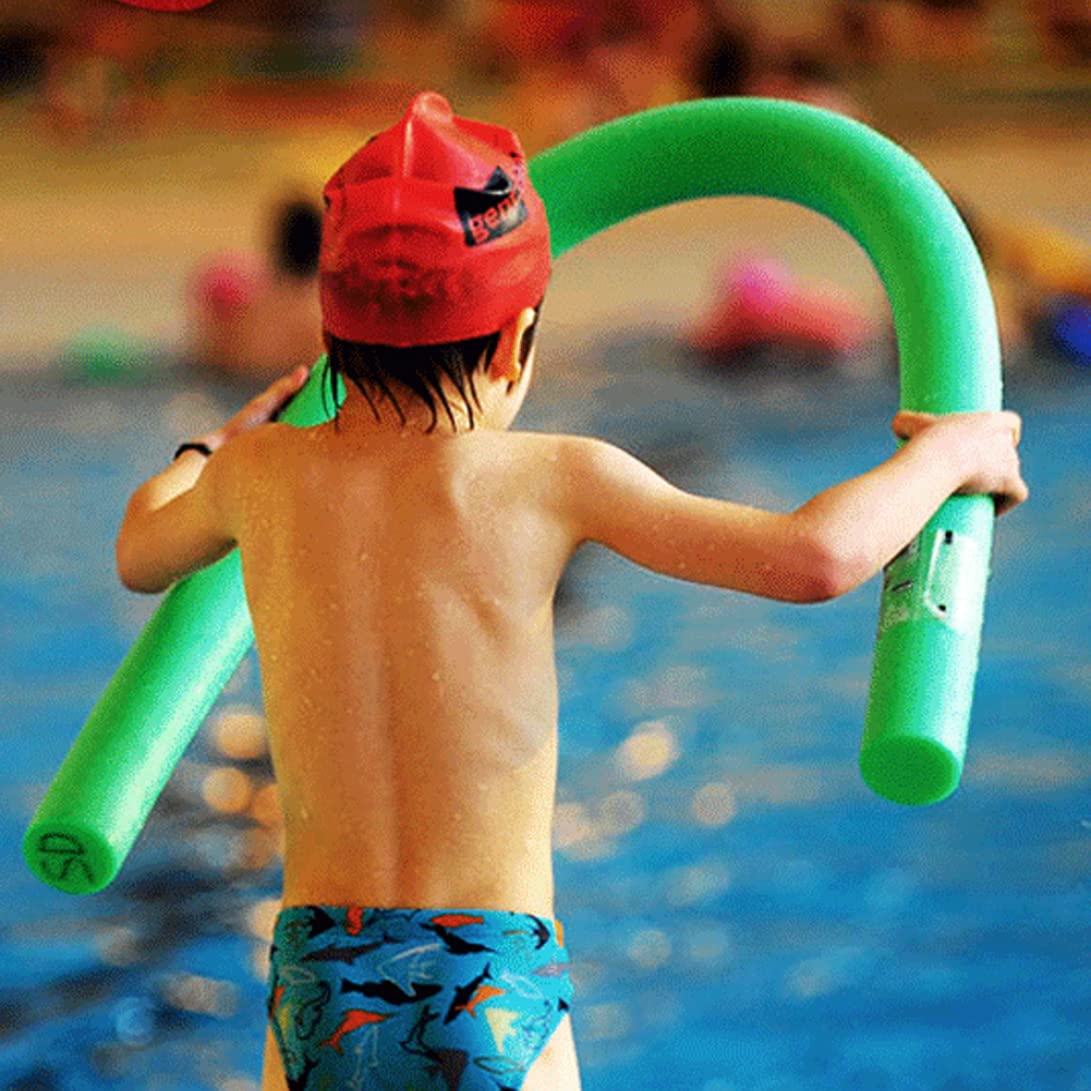 Poolnudeln, Schwimmbadnudeln, Jumbo-Nudeln, Schwimmer, Schaumstoffröhren, Wassersport-Lernhilfe, 2 Stück, Grün.