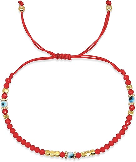 Evil Eye Protection Bead Bracelets for Women Girls, Handmade String Beaded Bracelet Adjustable Jewelry Gifts… B0D63BTZXW
