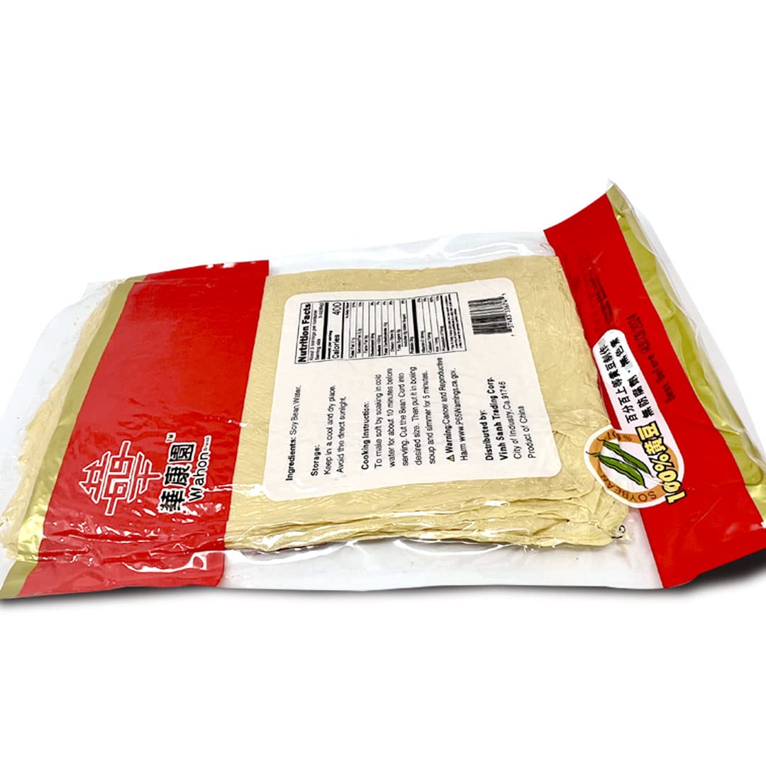 三邊腐竹 All Natural Dried soy Bean Curd (ToFu) Sheet - 10oz (Pack of 3) …
