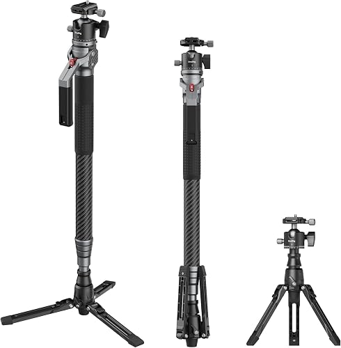 SMALLRIG 166.5cm / 65.6" Carbon Fiber Monopod for Camera,…