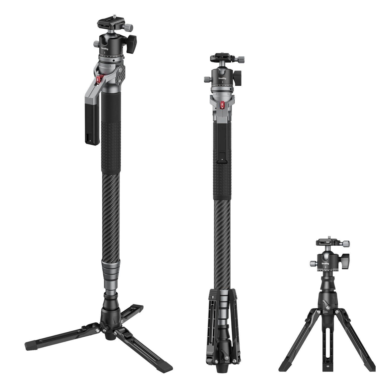 値下げ！ SmallRig カーボンファイバー 一脚 Amazon | SmallRig カメラ用一脚 ワンタッチ高さ調節カーボン
