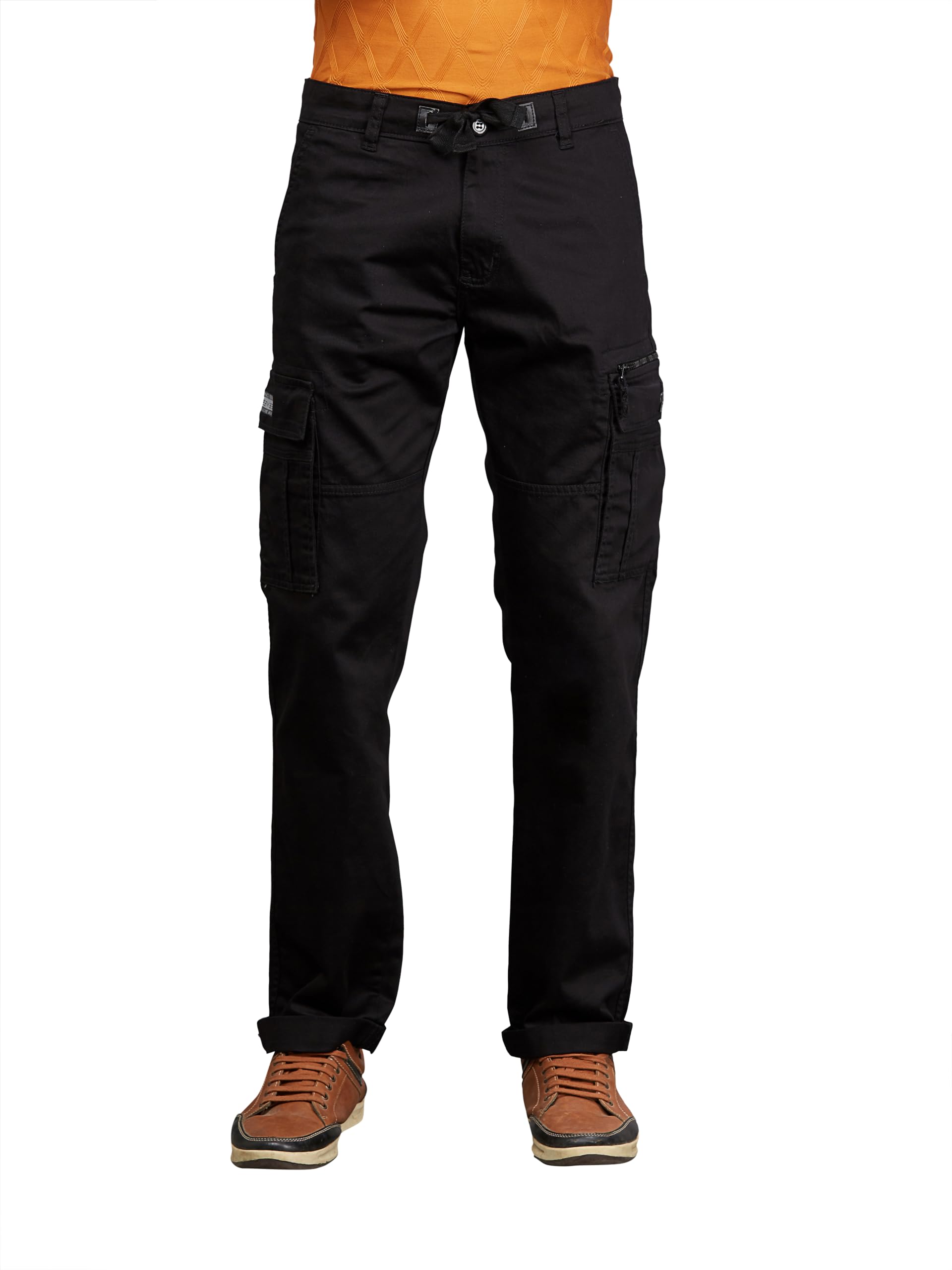 Mens Fixed Waist Cargo Pant with Drawstring.-image-26