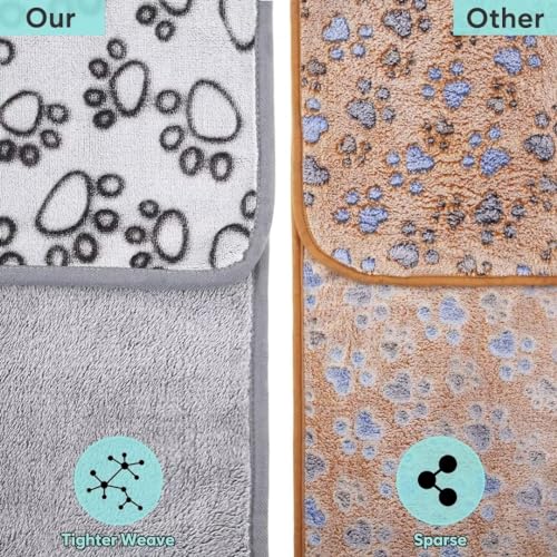 Stuffed-Premium-Soft-Dog-Blanket-with-Flannel-Grey-Cute-Paw-Print-24-32-inches-Cat-Blanket-Puppy-Pads-Supplies-Dog-Products-Stuff-Essentials