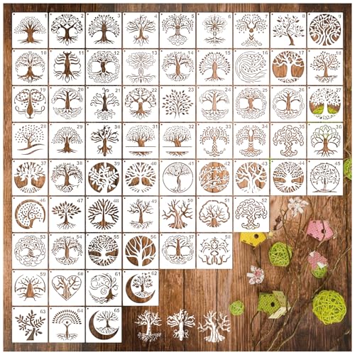 Plantillas pequeñas para pintar madera y manualidades de 7,6 cm 2