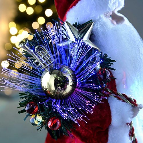 WeRChristmas Father Christmas Tree Top Topper Decoration, 30 cm - Red/White