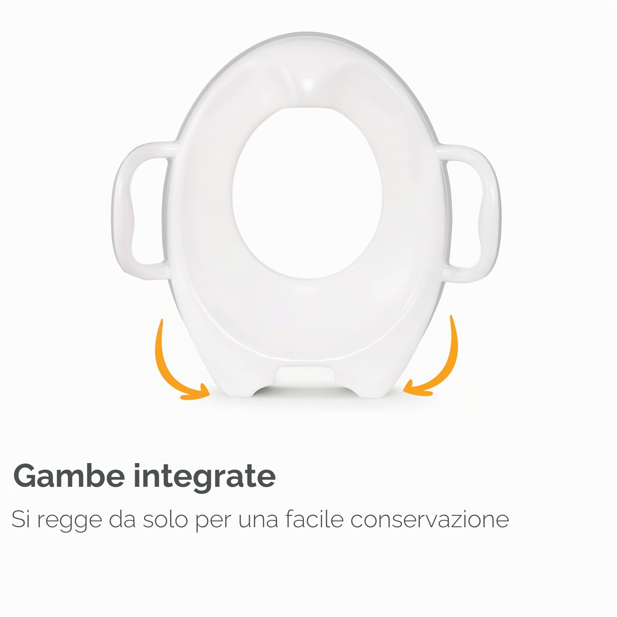 Munchkin Sturdy Seggiolino per il vasino per bambini, Seduta per addestramento vasino con maniglie, ottimo per bambini piccoli, Bianco