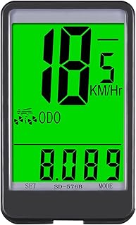 koliyn Circulation computer, bicycle speedometer, odometer, outdoor cycling multi-function bicycle code meter, LCD waterproof display screen