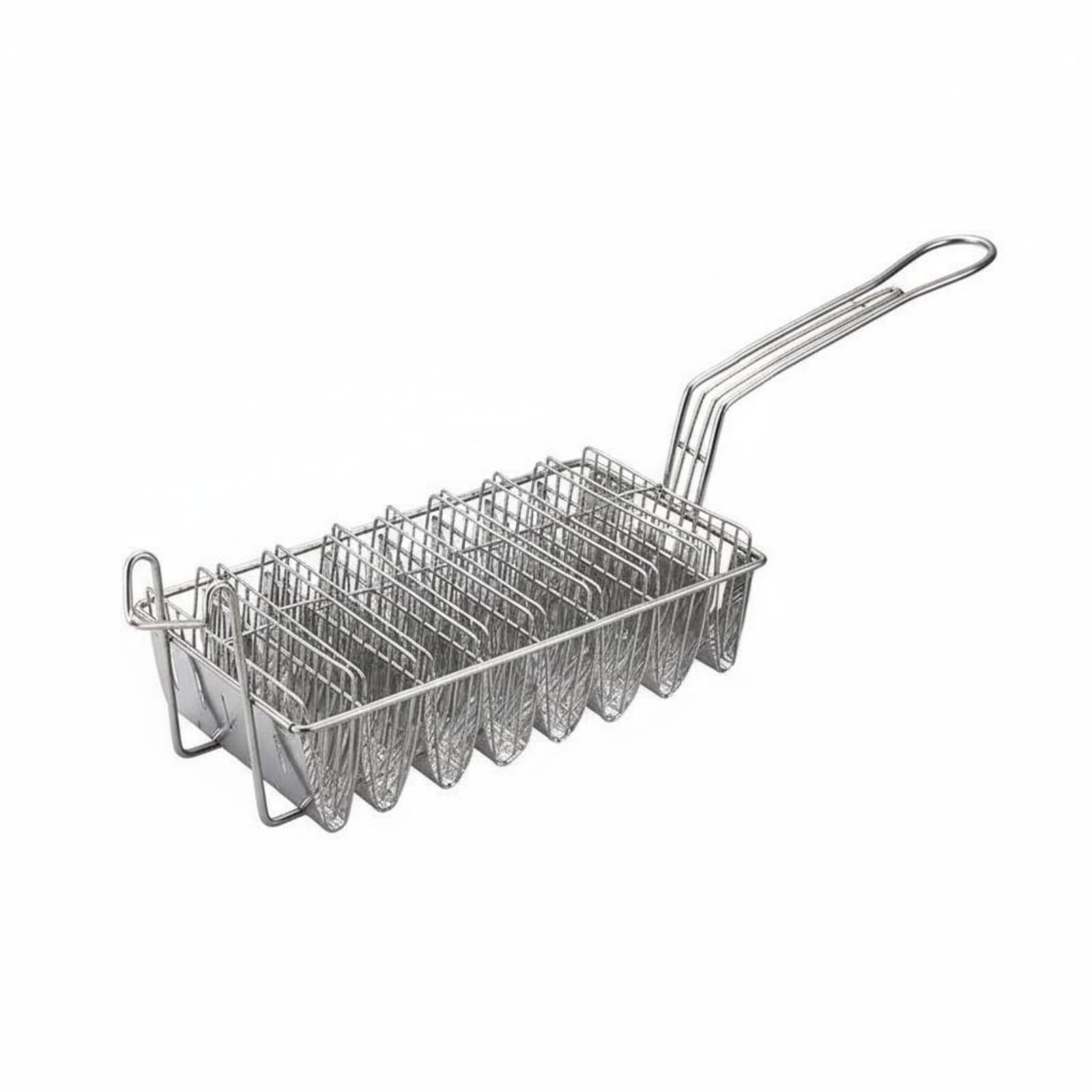 Panier pour friture en acier inoxydable 304 pour tacos croustillants