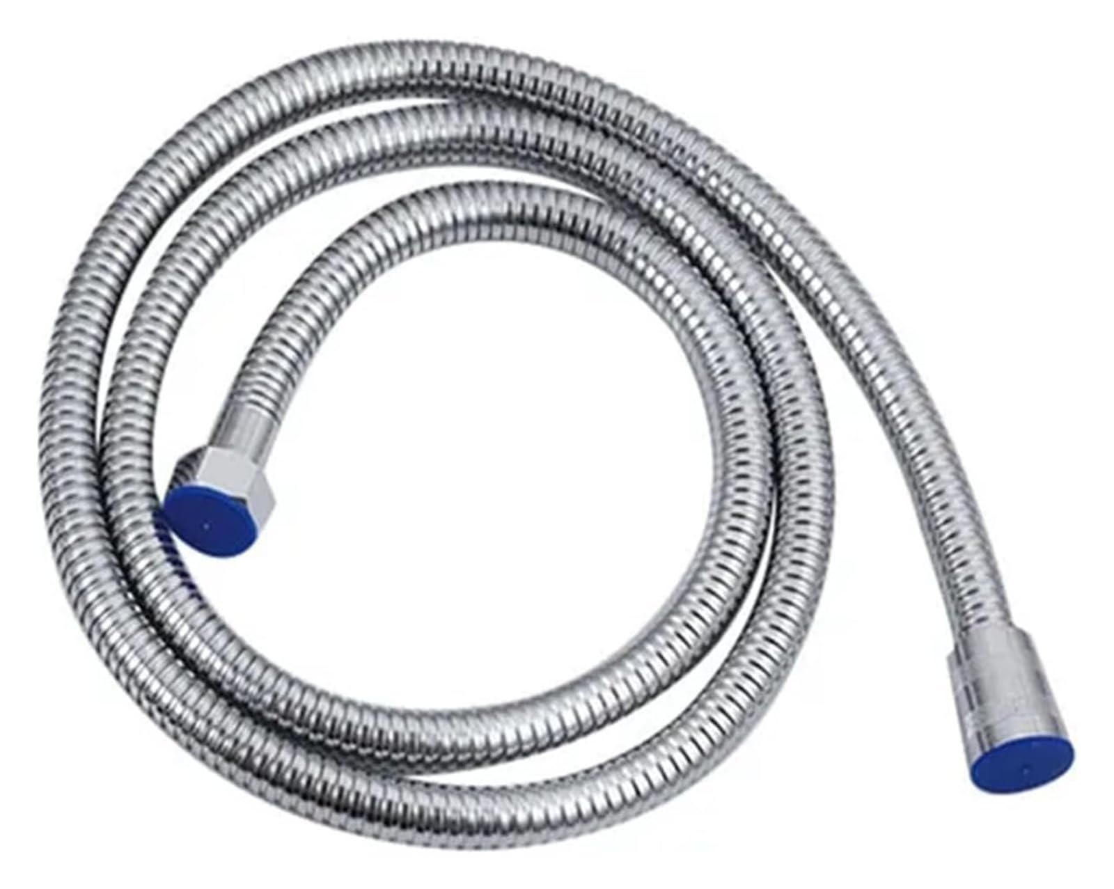 Gkirqvpe Silvery Shower Hose, Bathroom Stainless Steel Shower Hose Double Lock Multicolor 1.5M/2.0M