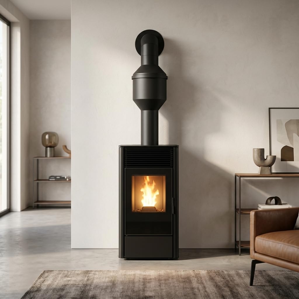 MAKA Aumento Canna Fumaria Pellet Nero da Ø 80 a 120 mm