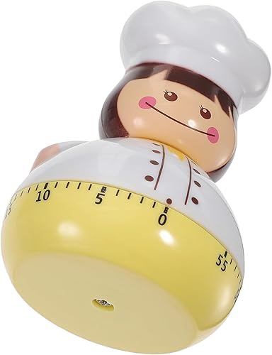 Temporizadores de cocina Temporizador de cocina, temporizador de chef lindo temporizador de cuenta regresiva de 60 minutos, temporizador mecánico,