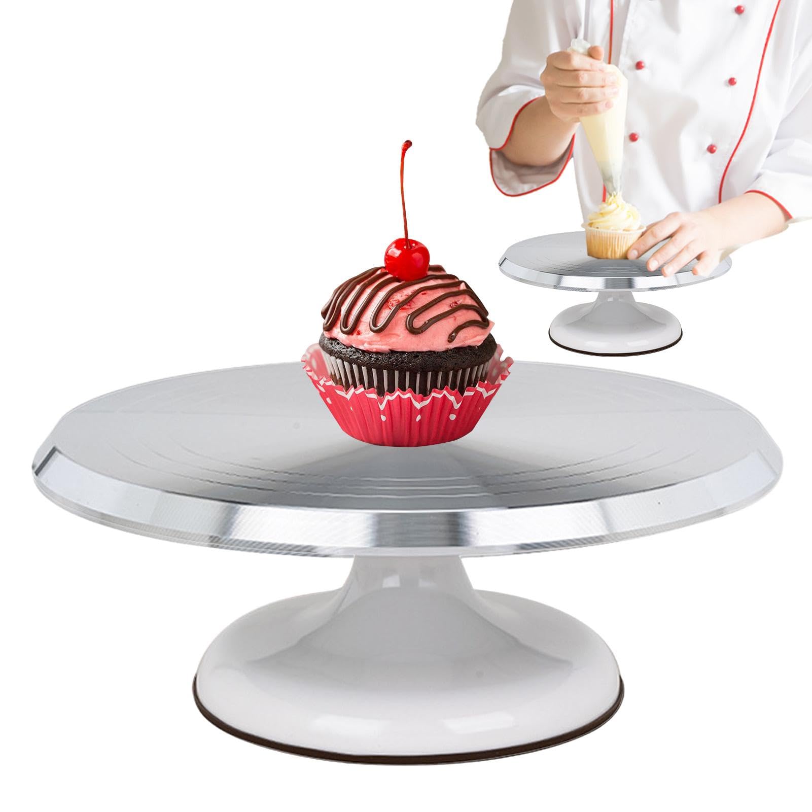 Plato Giratorio para Tartas, Plato Giratorio de Metal, Plato Giratorio para Tartas, Plato Giratorio para Tartas, Herramientas, Soporte Giratorio para Tartas, Suministros para Decor