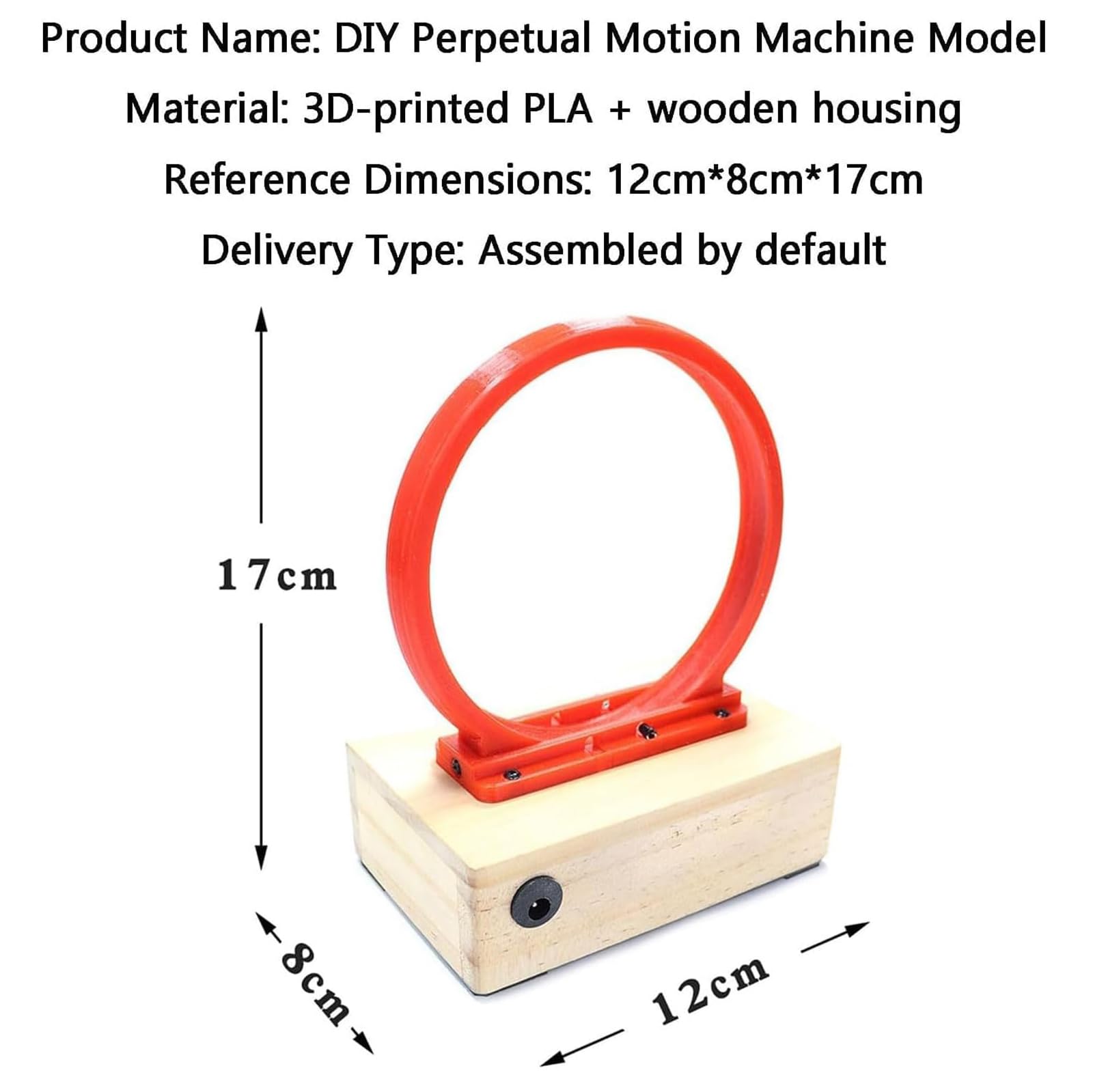 Modello di Macchina A Moto Perpetuo Fai-da-Te, Ciclotrone Elettromagnetico per Esperimenti Scientifici, Intensità Regolabile in Modo Intelligente, per Esposizioni Scientifiche Studentesche