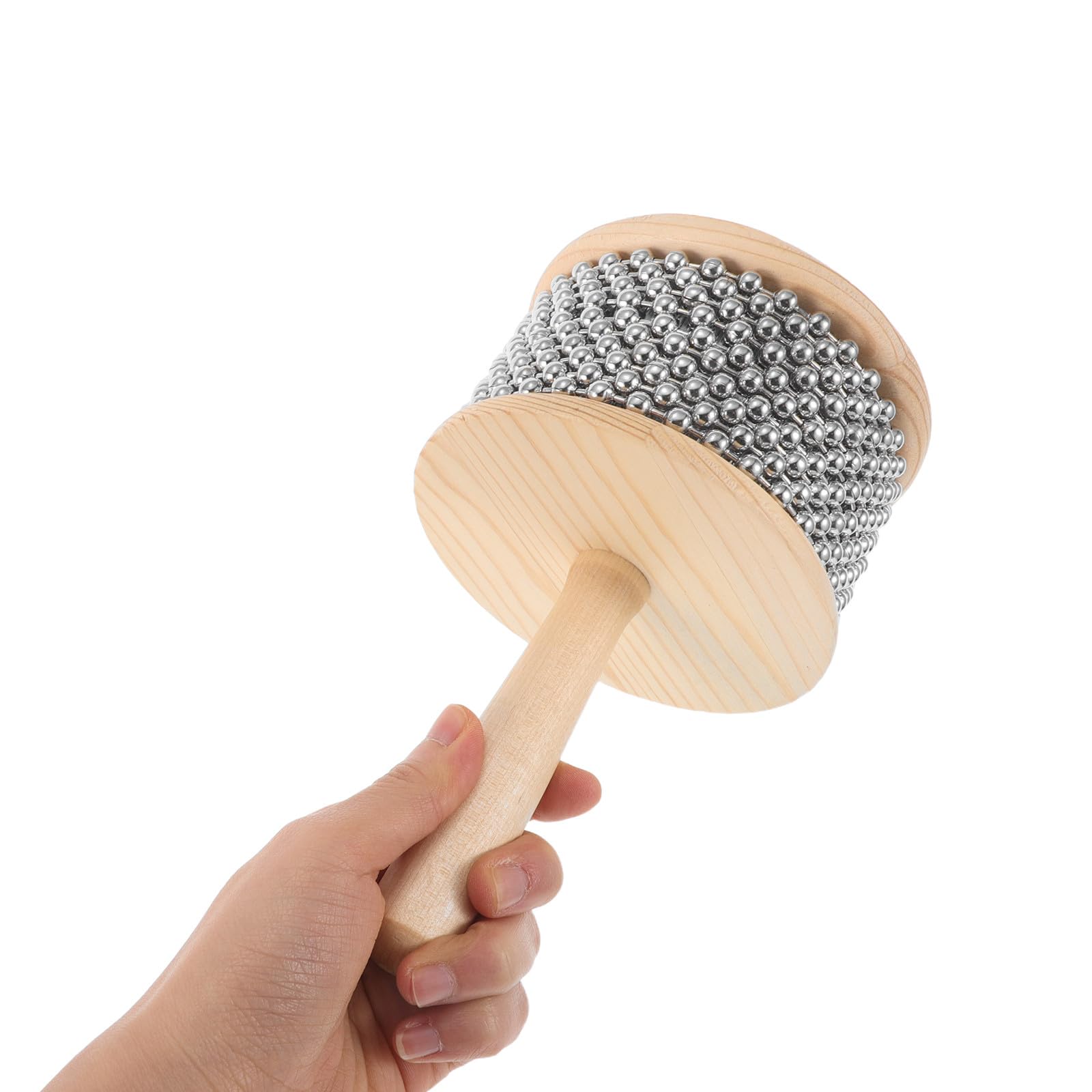 Hemobllo Cabasa Holz Schlaginstrument für Anfänger und Erwachsene Langlebiges Percussion Musikinstrument für Musikunterricht Übung und Gruppen Vielseitig Einsetzbar