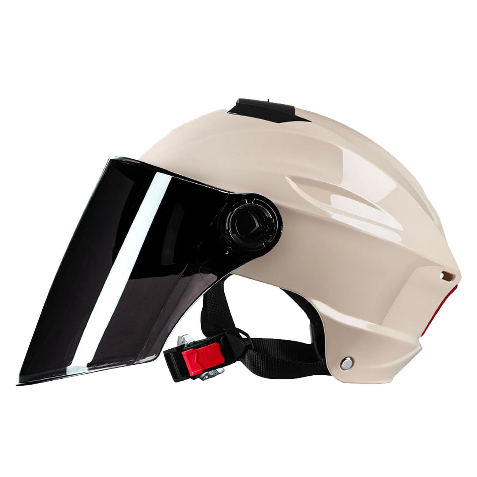 Casco scooter retro JATIBOSH resistente a rayos UV antiempañamiento 8