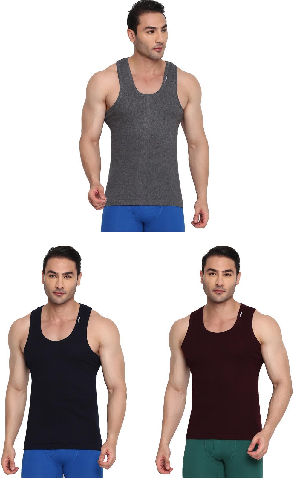 Men's Striped Regular Fit Vest (Colors-204-Derby-DGry(1)-N(1)-Wn(1)-90_Multi-Colors-image-25
