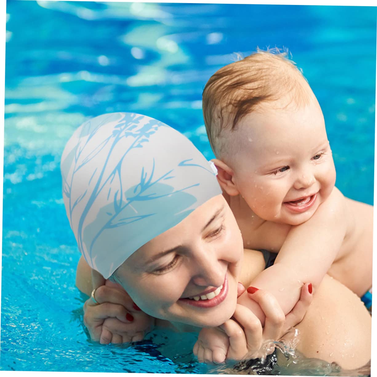 HANABASS Gorro de baño Estampado Gorro de natación para Adultos Sombreros de natación Gorros Natacion Gorro de Natacion Gorra de baño Gorra para Gorras para