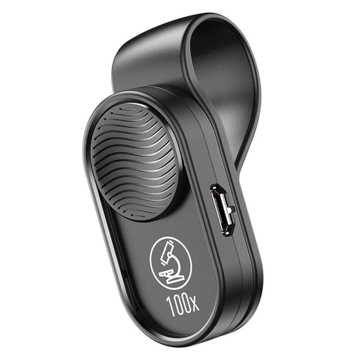 BESPORTBLE Microscopio Digital Portátil Aumento 100x para Teléfono Móvil Luz LED y Cuerpo de Plástico Abs Negro, Adecuado para Joyería y Gemología