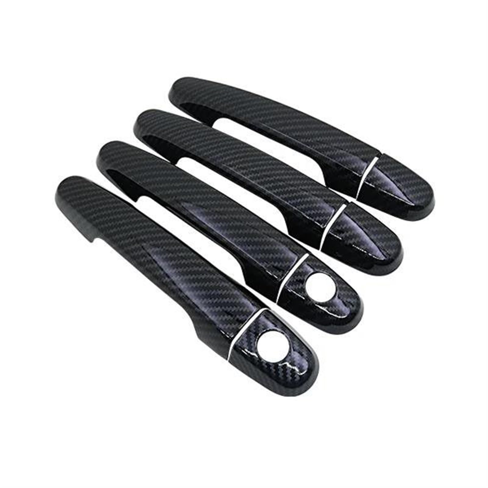 Noheeu Style 2 Car Door Handle Cap Decorative Outer Cover Shell For Toyota Rav4 Xa20 2001-2005(Style 2)